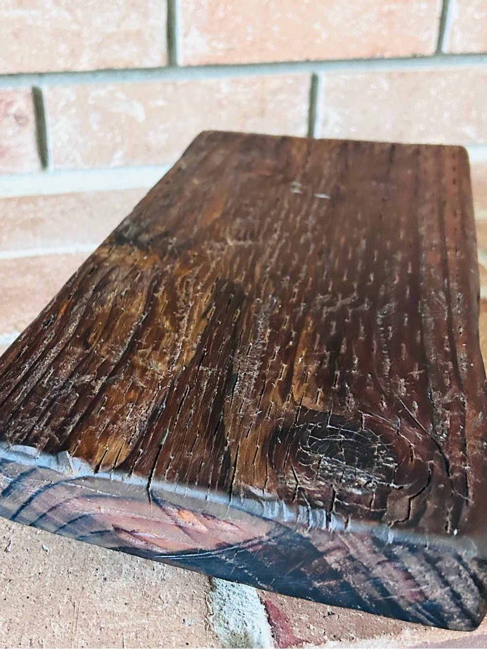Rustic Dark Brown Wooden Display Riser - Picture 4 of 7